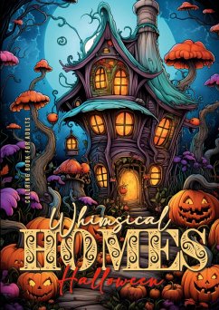 Cover Whimsical Homes Coloring Book for Adults Halloween