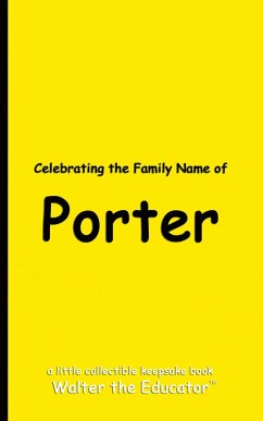 Cover Celebrating the Family Name of Porter