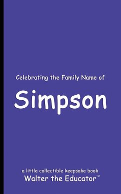 Cover Celebrating the Family Name of Simpson