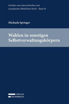 Cover Wahlen in sonstigen Selbstverwaltungskörpern
