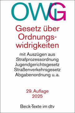 Cover Gesetz über Ordnungswidrigkeiten