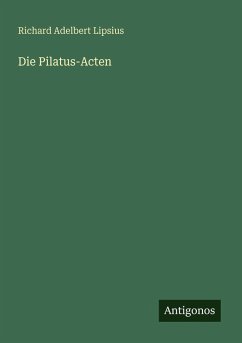 Cover Die Pilatus-Acten