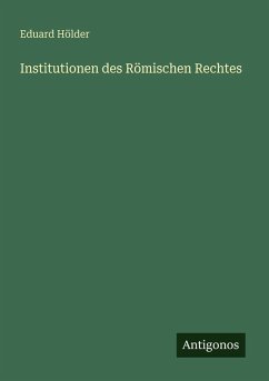 Cover Institutionen des Römischen Rechtes