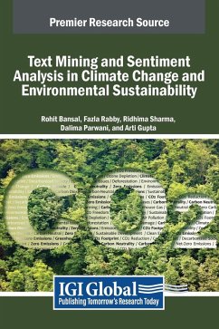 Cover Text Mining and Sentiment Analysis in Climate Change and Environmental Sustainability