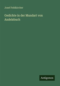 Cover Gedichte in der Mundart von Andelsbuch