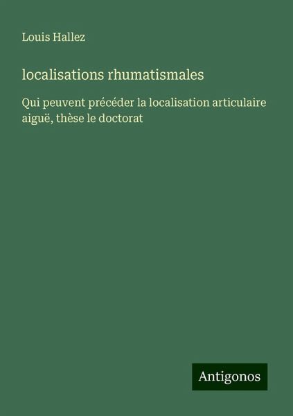 localisations rhumatismales