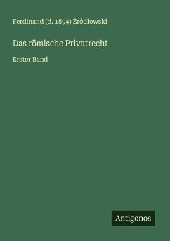 Cover Das römische Privatrecht