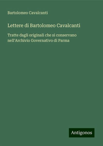 Lettere di Bartolomeo Cavalcanti