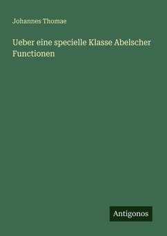 Cover Ueber eine specielle Klasse Abelscher Functionen