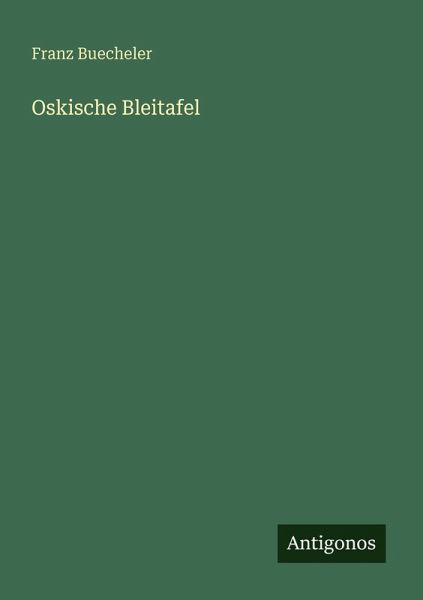 Oskische Bleitafel