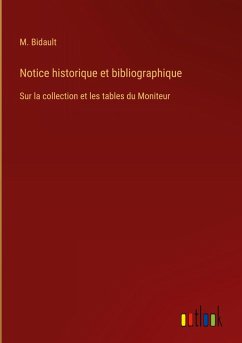 Cover Notice historique et bibliographique