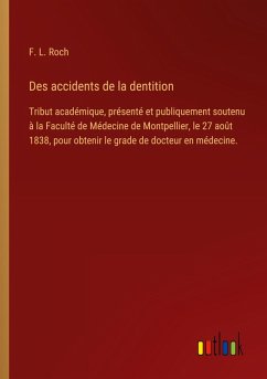 Cover Des accidents de la dentition
