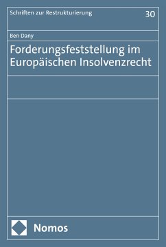 Forderungsfeststellung im Europäischen Insolvenzrecht (eBook, PDF) - Dany, Ben