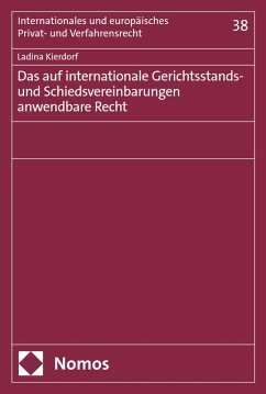 Cover Das auf internationale Gerichtsstands- und Schiedsvereinbarungen anwendbare Recht (eBook, PDF)