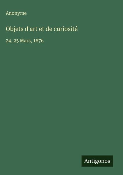 Objets d'art et de curiosité