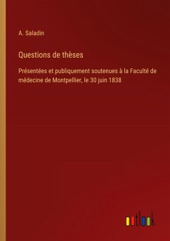 Questions de thèses