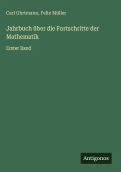 Cover Jahrbuch über die Fortschritte der Mathematik