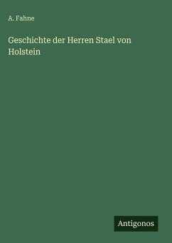 Cover Geschichte der Herren Stael von Holstein