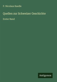 Cover Quellen zur Schweizer Geschichte