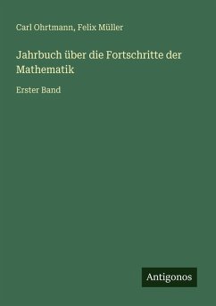 Cover Jahrbuch über die Fortschritte der Mathematik