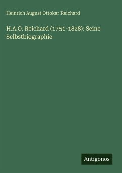 Cover H.A.O. Reichard (1751-1828): Seine Selbstbiographie