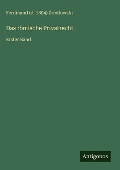 Cover Das römische Privatrecht