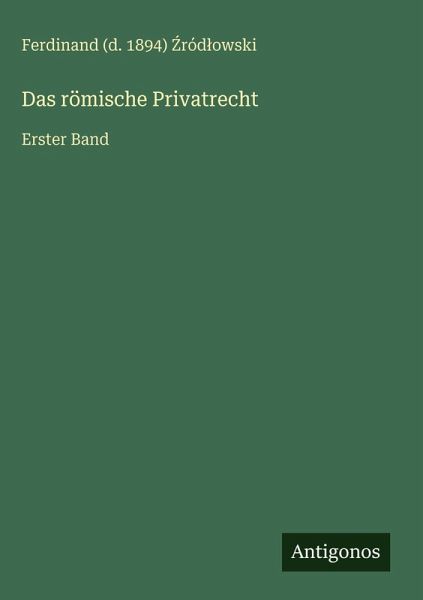 Das römische Privatrecht