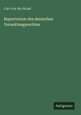 Repertorium des deutschen Verwaltungsrechtes