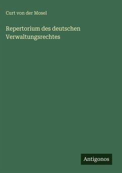 Cover Repertorium des deutschen Verwaltungsrechtes