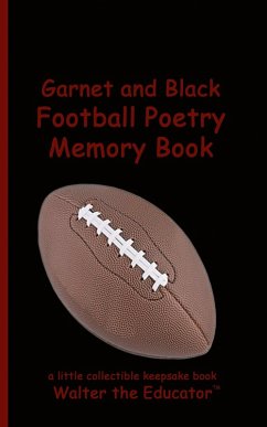 Cover Garnet and Black Football Poetry Memory Book