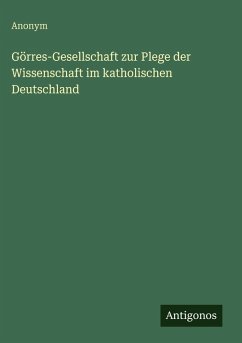 Cover Görres-Gesellschaft zur Plege der Wissenschaft im katholischen Deutschland