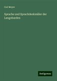 Sprache und Sprachdenkmäler der Langobarden