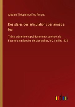 Des plaies des articulations par armes à feu
