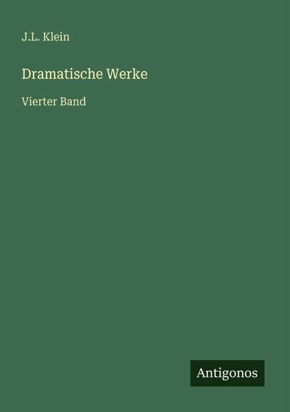 Dramatische Werke Dramatische Werke