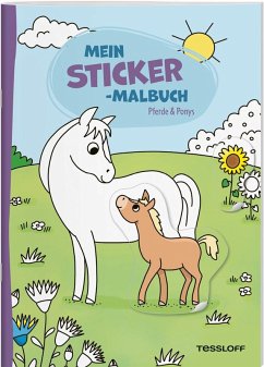 Cover Mein Sticker-Malbuch. Pferde & Ponys