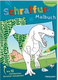 Schraffur-Malbuch. Dinosaurier Schraffur-Malbuch. Dinosaurier