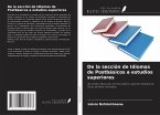 De la sección de Idiomas de Postbásicos a estudios superiores De la sección de Idiomas de Postbásicos a estudios superiores