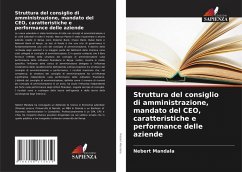 Cover Struttura del consiglio di amministrazione, mandato del CEO, caratteristiche e performance delle aziende