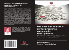 Cover Influence des additifs Bi sur les propriétés optiques des chalcogénures
