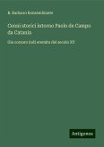 Cenni storici intorno Paolo de Campo da Catania Cenni storici intorno Paolo de Campo da Catania