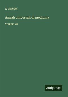 Cover Annali universali di medicina