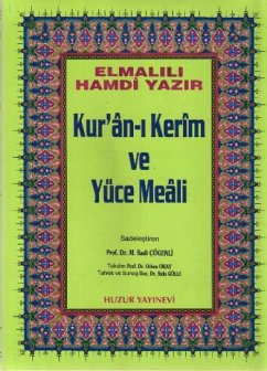 Kuran-i Kerim ve Yüce Meali - Rahle Boy, Hafiz Osman Hatli - Muhammed Hamdi Yazir, Elmalili