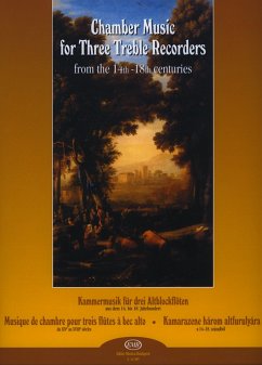 Cover Kammermusik aus dem 14. bis 18. Jahrhunderts für 3 Altblockflöten Spielpartitur