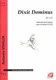 Dixit Dominus RV595 pour solistes, cheour mixte et orchestre réduction chant et piano