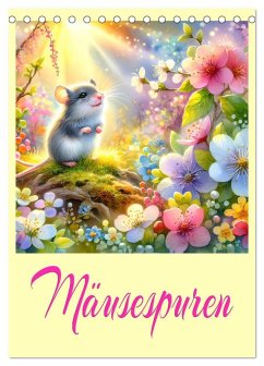 Mäusespuren (Tischkalender 2025 DIN A5 hoch), CALVENDO Monatskalender