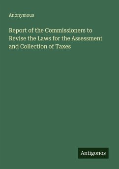 Cover Report of the Commissioners to Revise the Laws for the Assessment and Collection of Taxes