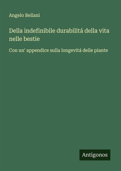 Cover Della indefinibile durabilitá della vita nelle bestie