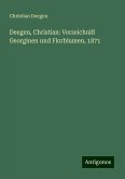 Deegen, Christian: Verzeichniß Georginen und Florblumen, 1871