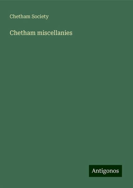Chetham miscellanies Chetham miscellanies