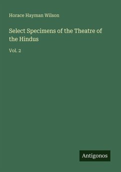 Cover Select Specimens of the Theatre of the Hindus